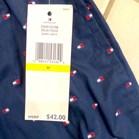NWT Tommy Hilfiger pajama bottoms dark navy $42 size medium - Picture 5 of 8